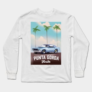 Punta Gorda florida auto travel poster, Long Sleeve T-Shirt